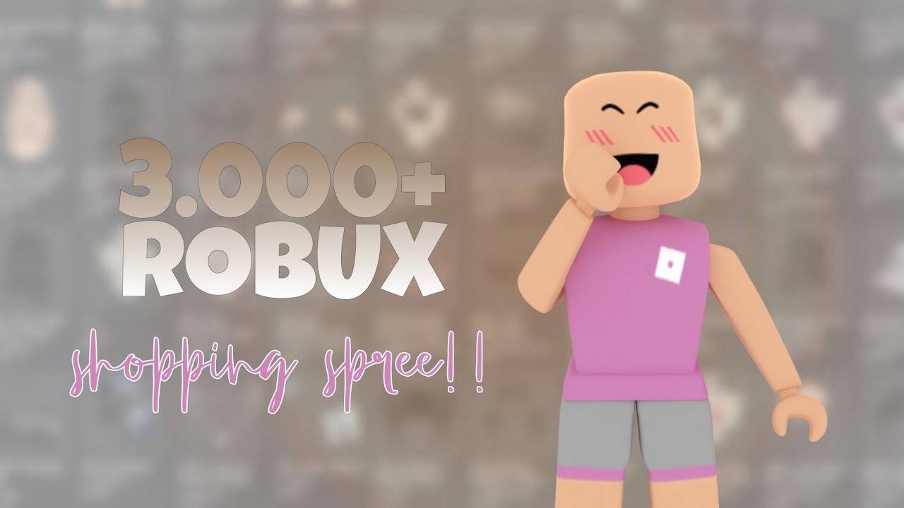 3,000 ROBUX SHOPPING SPREE! ТРАТА РОБАКСОВ 🛍🛒 - YouTube