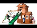 Como hacer un sistema de drenaje, cerca y mantillo para un parque infantil de Backyard Discovery.