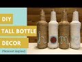 DIY Tall Bottle Decor | kzvDIY