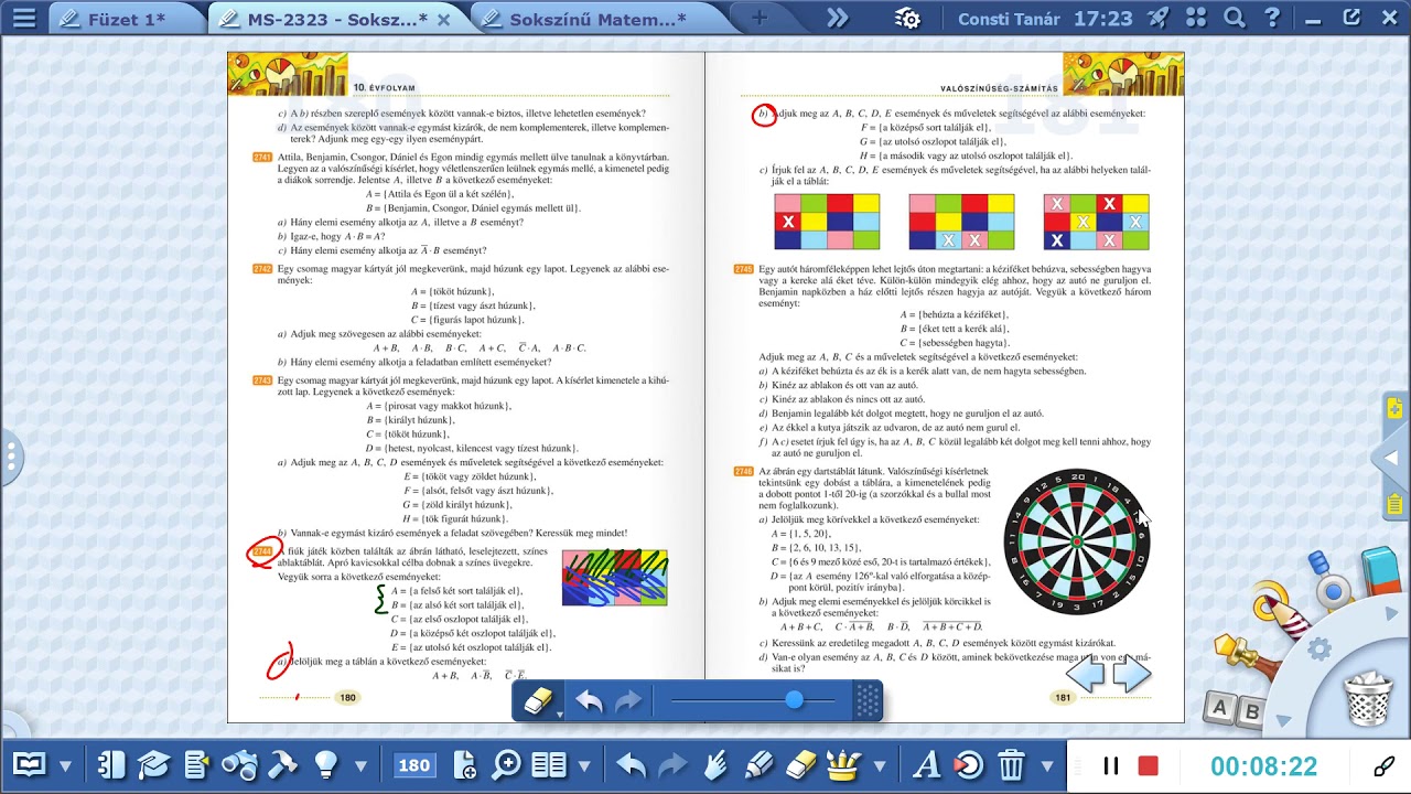 Valószínűségszámítás -  Relatív gyakoriság, valószínűség (10ad)
