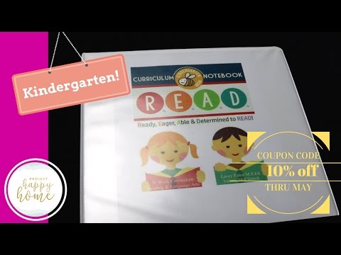 Kindergarten Reading Curriculum for 2017-2018 || READ Curriculum Notebook || The Crafty Classroom