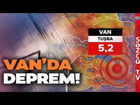 Van’da Korkutan Deprem! Tuşba Şiddetli Sallandı! Uzmanlar Daha Önce Uyarmıştı!