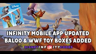 Infinity Mobile App Updated - Baloo Added + WWF Toy Boxes! - Disney Infinity 3.0