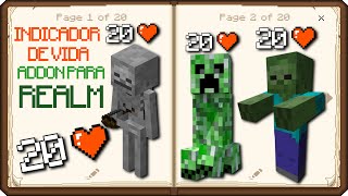 🐼 ADDON de INDICADOR DE VIDA para REALM | Damage Indicator Addon | Minecraft PE | Bedrock | 1.16 😱 screenshot 4