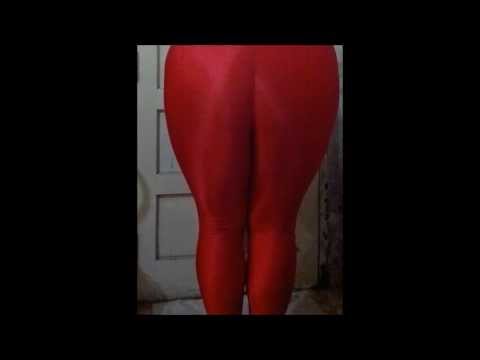 Red Leggings - Calzas de Lycra Rojas - Leggins Spandex Shiny Suplex Mallas Mallones