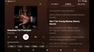 Grandson For President king Von S