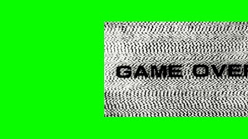 GAME OVER! PC Gaming Game Over animation on green screen - VFX for video Editing #meme #VFX