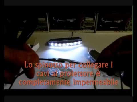 Coppia Luci DAYLIGHT DRL SMD 8 LED 1W 12V 7000K BRIXIA MOTO