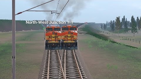 USA train storage and change of tracks fast train simulator