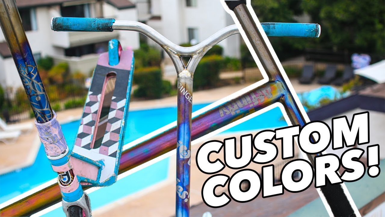 CUSTOMIZE YOUR TITANIUM SCOOTER BARS YouTube
