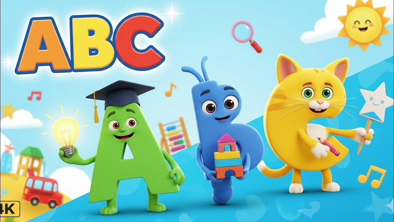ABC Alphabet Song for kids | Learn Letters A - Z & Sing Along - YouTube