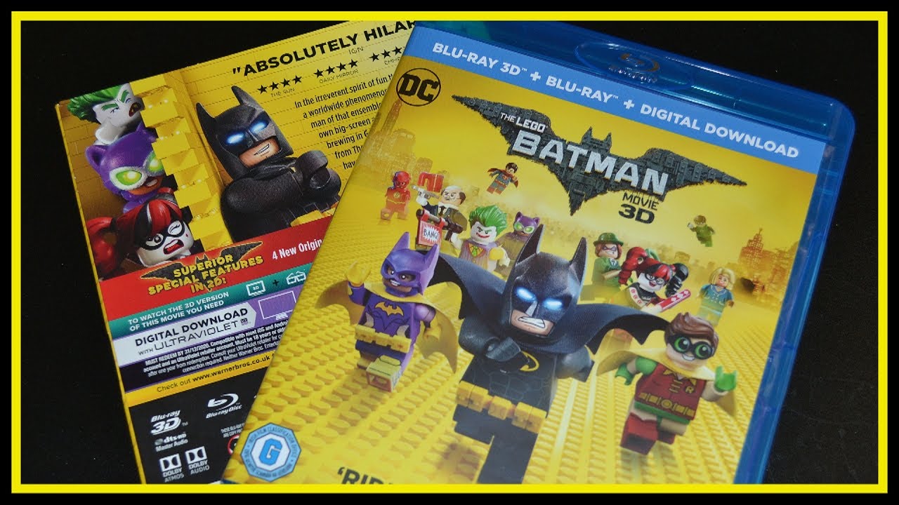 LEGO BATMAN MOVIE 3D BLU-RAY (UK) UNBOXING! - YouTube