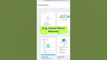 How to Use Google Docs Templates for Resumes, Lesson Plans & More (Beginner Tutorial)