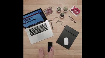 Mousepad with wireless charging
