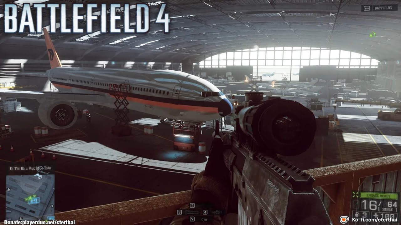 Battlefield 4 #3 Tiếp Cận Sân Bay Thượng Hải Trung Quốc Hannah Tạo Phản Xong Cứu Team Mình Nóng Quá