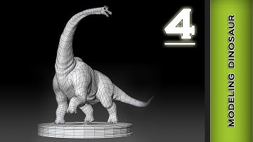 Autodesk Maya 2013 Modeling Tutorial - Dinosaur (brachiosaurus) Modeling Part 4