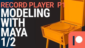 Record Player - 1/2 Modeling with Maya Part 1 - Realtime Video