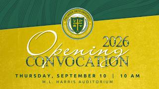 2026 Opening Convocation