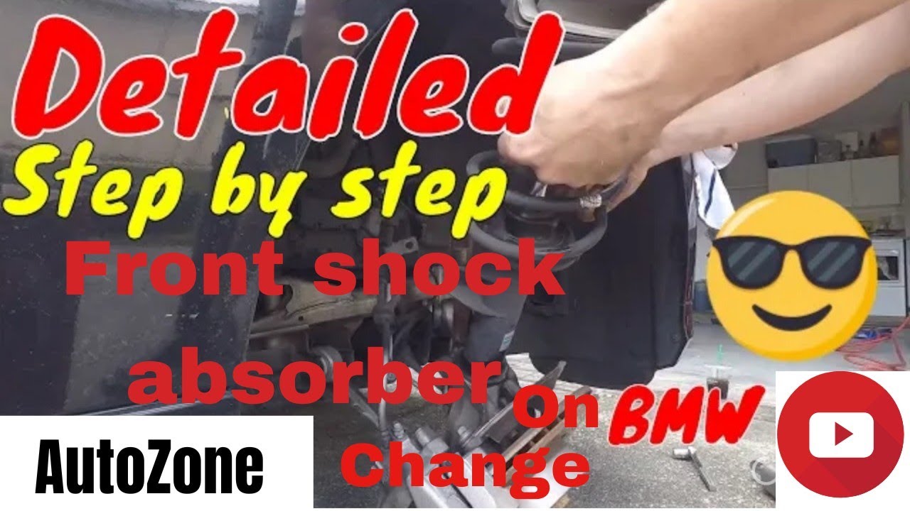 How to replace bmw front shock absorber how to install or replace