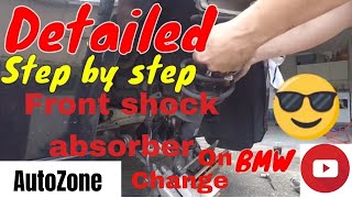 How to replace bmw front shock absorber |how to install or replace front absorber on a bmw|
