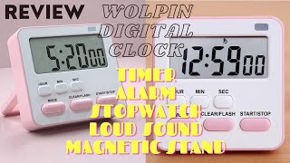 Best Clock⏰ for Students for Study Table | Wolpin Digital Kitchen Timer & Stopwatch, Countdown screenshot 3