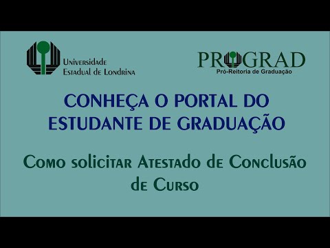 Como solicitar Atestado de Conclusão de Curso