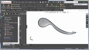 SOLIDWORKS - Using Trim Surface and Boundary Surface to convert to Solid