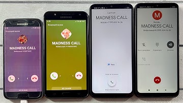 Two XIAOMI Redmi 9C NFC vs 9A + Samsung Galaxy J7 NEO vs Galaxy S7 Incoming Call & Outgoing Call