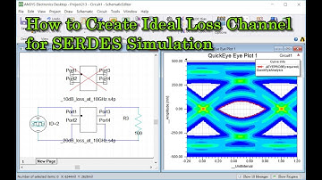 How to Create Ideal Loss Channel for SERDES Simulation