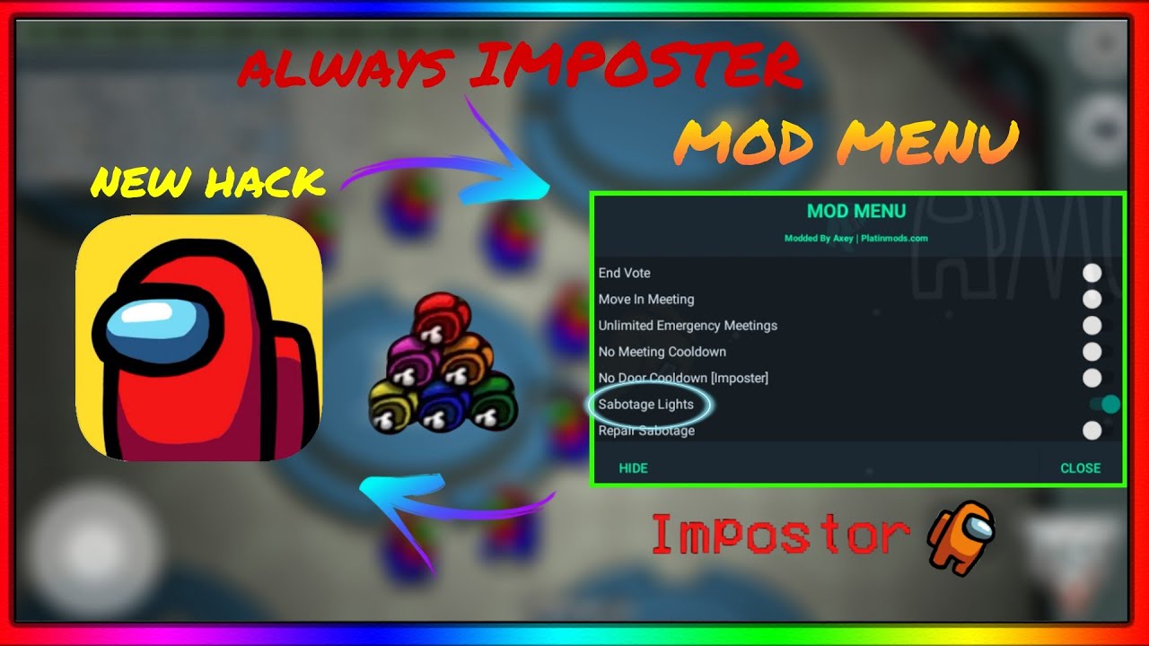Among Us Hack 🍉 Among us Mod Menu Hack 🍉 Always Imposter +Sabotage