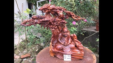 [langnghemoc.vn] ĐẠT MA NGỒI THIỀN DƯỚI GỐC TÙNG - GỖ PƠ MU - LIÊN HỆ 0904222936