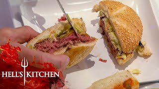 Serving Gordon Raw Food Hells Kitchen