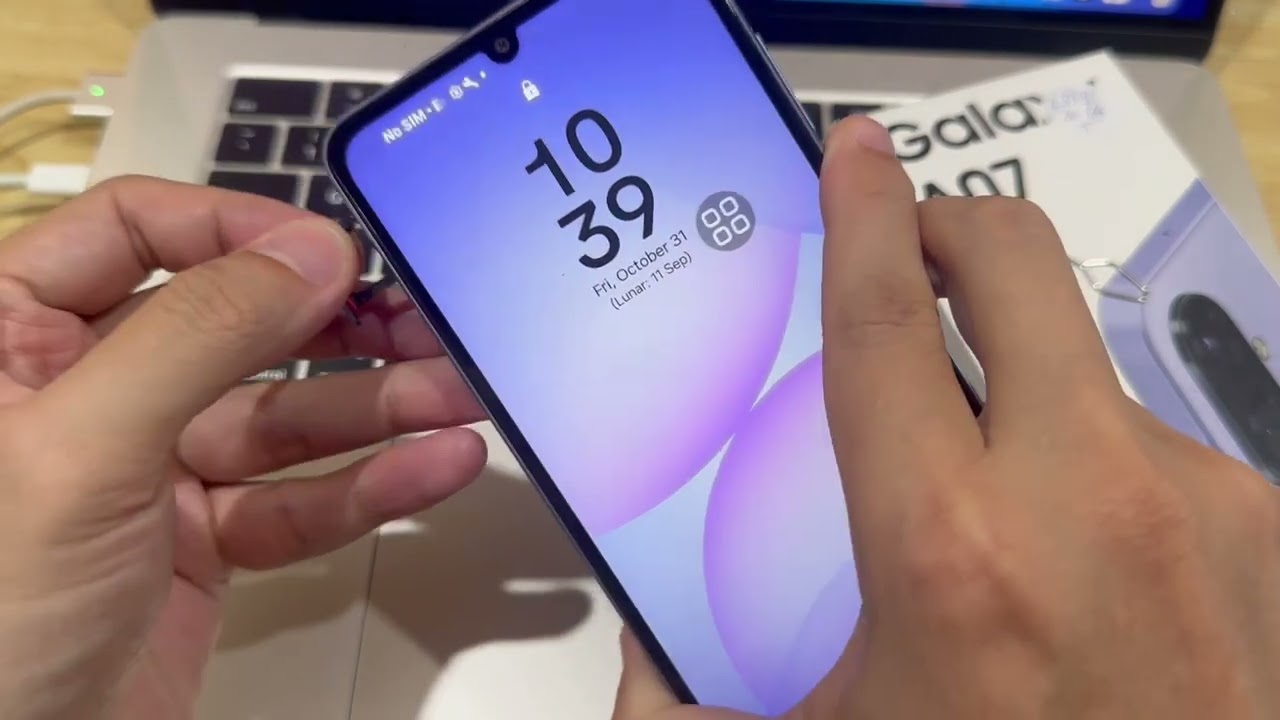 Samsung Galaxy A07: How To Insert SIM Card - YouTube