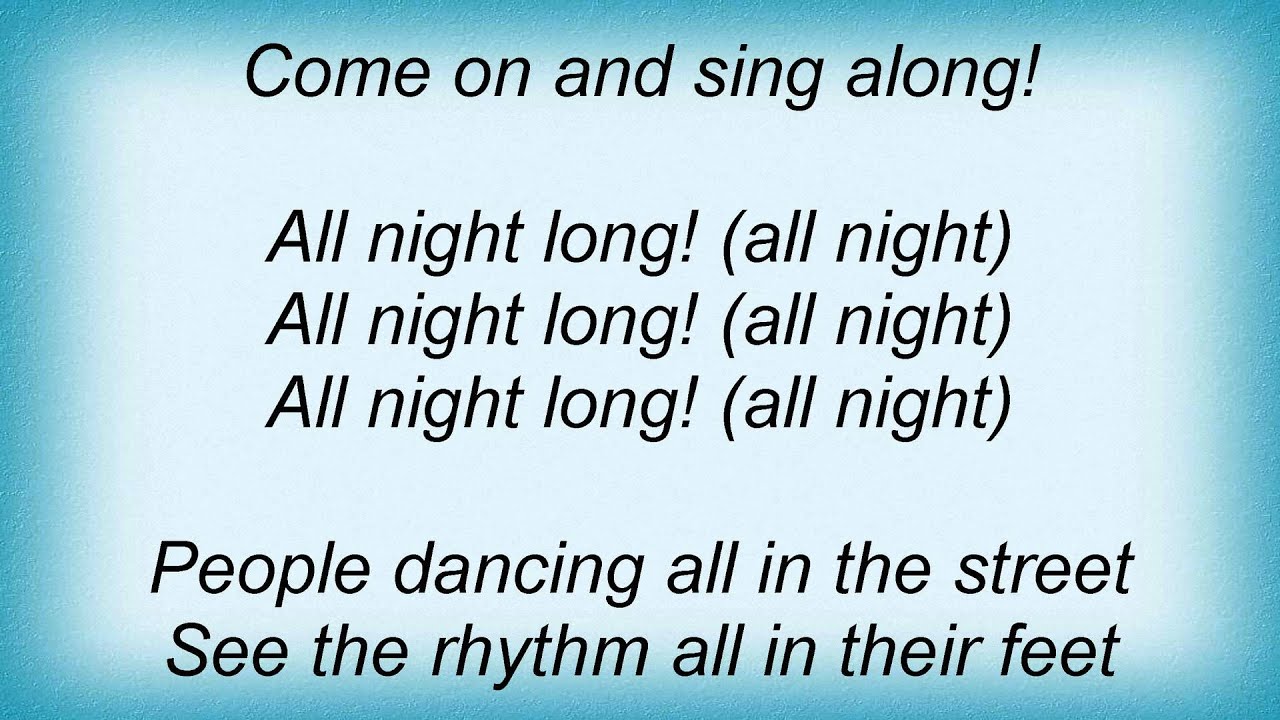 lyric all night long
