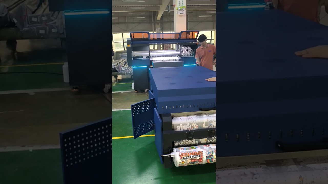 Wide format 80cm DTF printer, with 8 print heads, very fast printing speed, automatic shaker