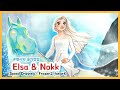 [만화애니] 겨울왕국2 엘사와 물의정령 그리기 (Speed drawing - Elsa & Nokk, Frozen2 fanart)