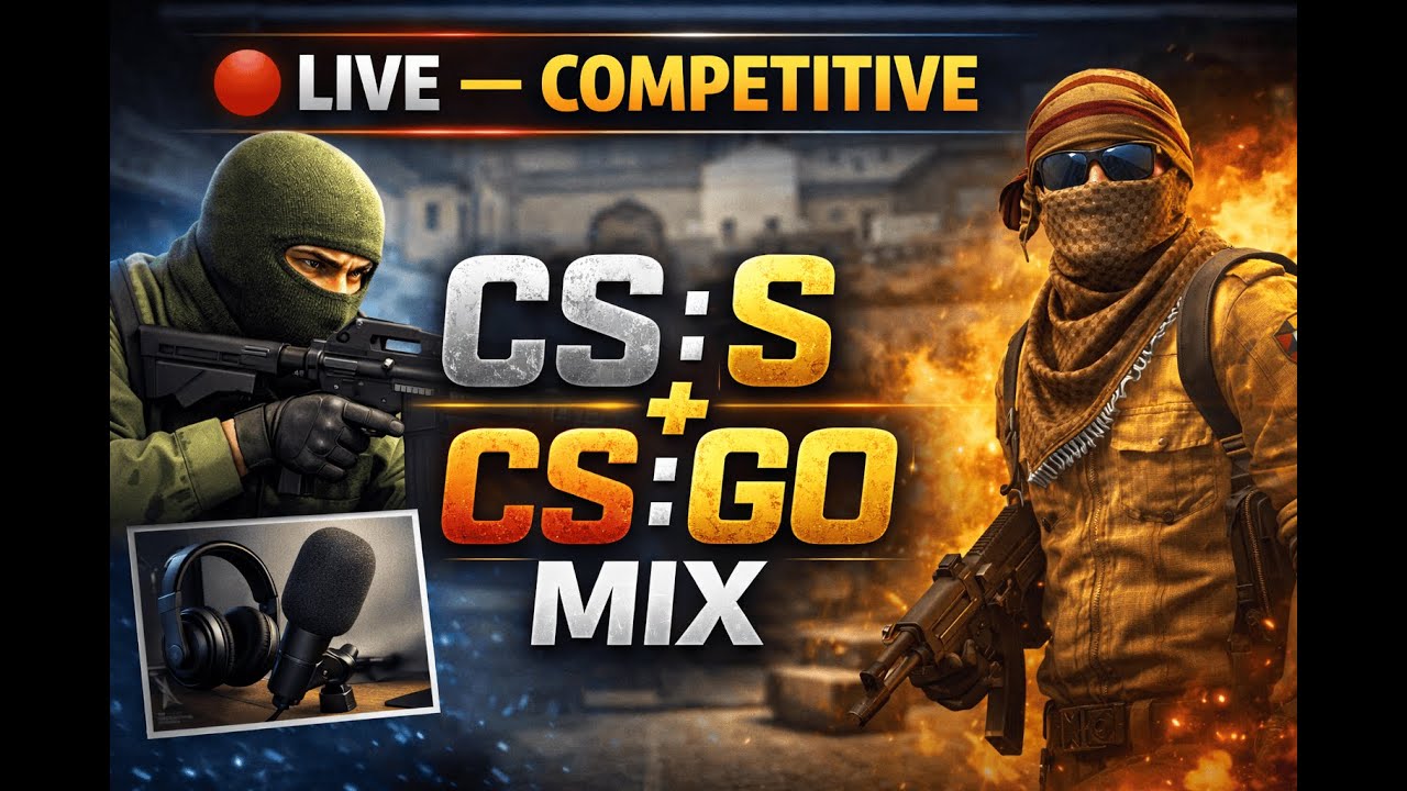 🔴 LIVE — Competitive CS:S + CS:GO Mix - YouTube