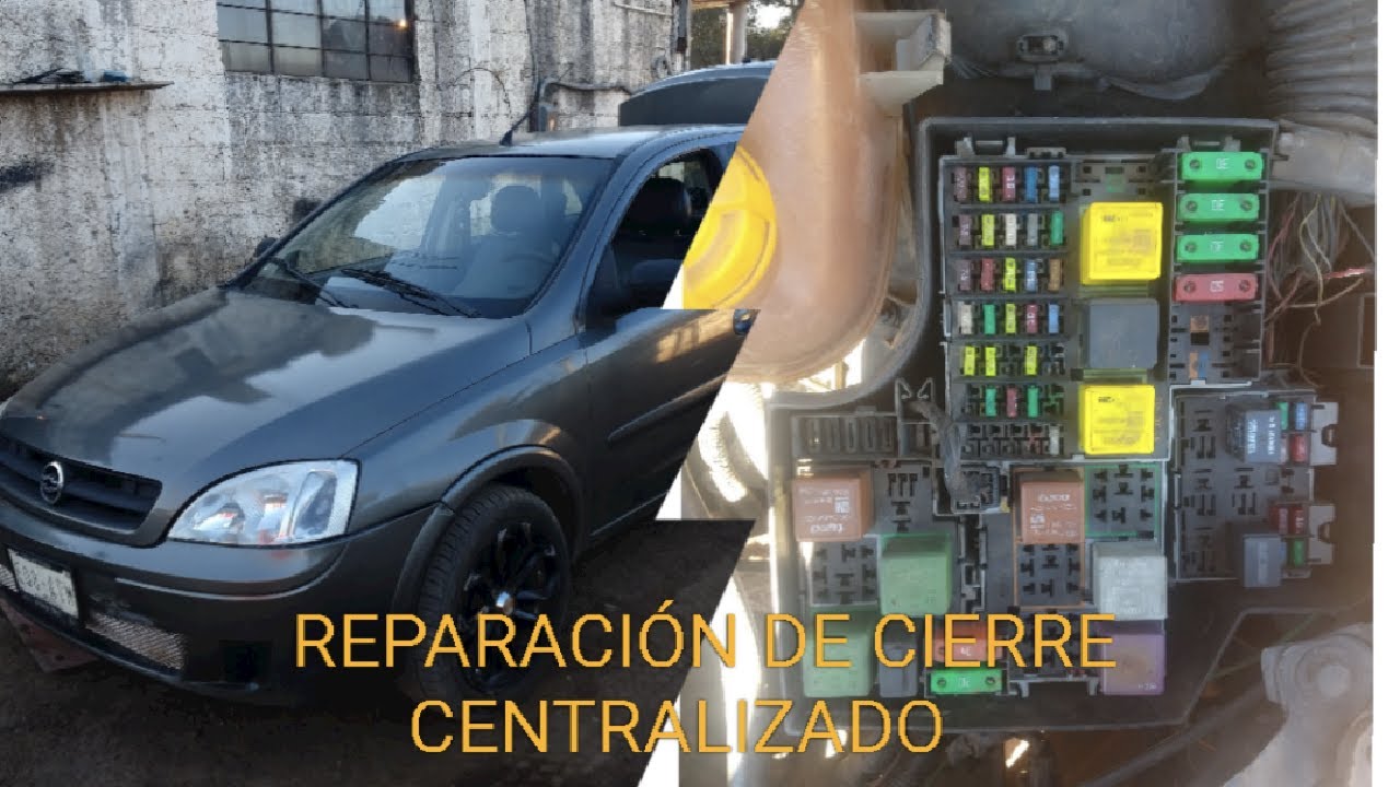 reparando cierre centralizado Corsa (2002, 2003, 2004) diagrama de