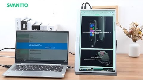 SVANTTO how to set up to rotate the screen? IPM001 Portable Monitor