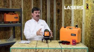 Johnson Level 40 6662 Quad Line Self Leveling Cross Line Laser with Plumb Beam