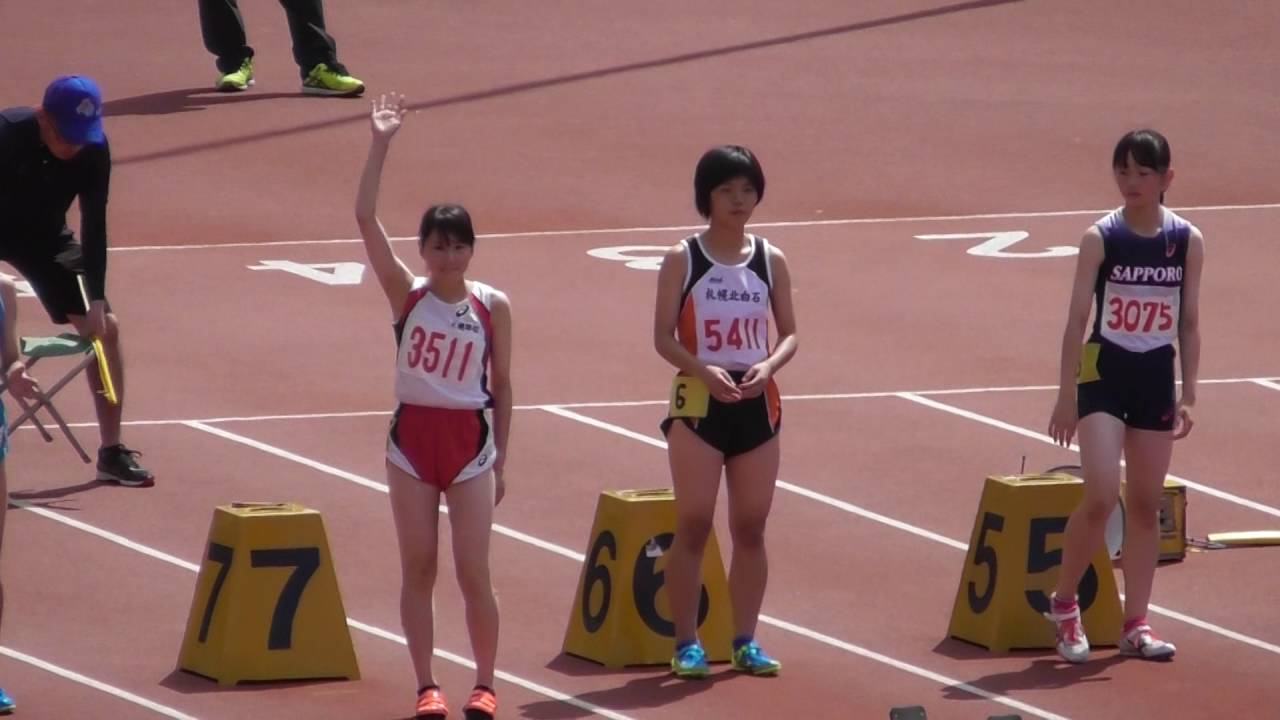 女子100mh決勝 第69回 札幌市中学校体育連盟陸上競技選手権大会 Youtube