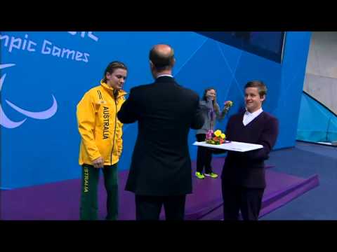 Swimming - Women's 100m Backstroke - S7 Victory Ceremony - London 2012 Paralympic Games