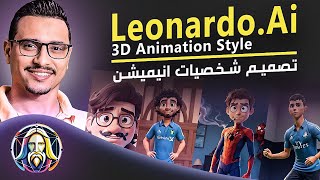 كيفية تصميم شخصيات انيميشين 3d باستخدام الذكاء الإصطناعى موقع leonrado.ai