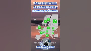 Day 3 of getting a sub from every country in Europe #viralshort #mapping #europe