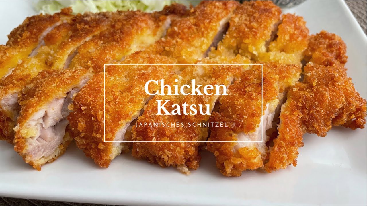 【Rezept #22】Chicken Katsu (Japanisches Hähnchen Schnitzel)チキンカツ - YouTube