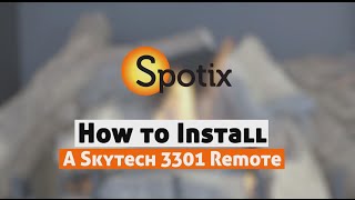 How to Install a Skytech Fireplace Remote  SKY3301