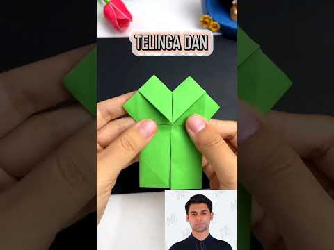 Membuat boneka kodok #shortsvideo #kidsvideo #mainananak #idemainanak #fyp #origami #prakarya #ideas