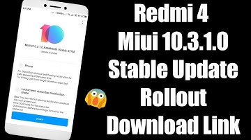 Redmi 4 Miui 10.3.1.0 Rollout Stable Update | Miui 10.3 Stable Redmi 4 | Miui 10.3 Redmi 4 Download
