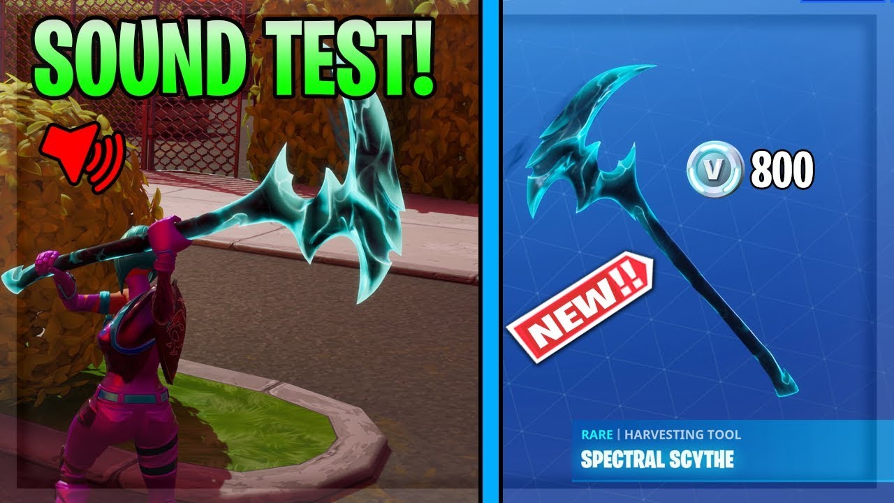 *NEW* SPECTRAL SCYTHE PICKAXE Sound Test and Gameplay! (Before you Buy