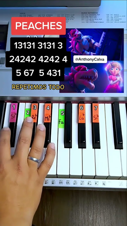 Jack Black - Peaches Piano Tutorial EASY #jackblack #peaches #musichel